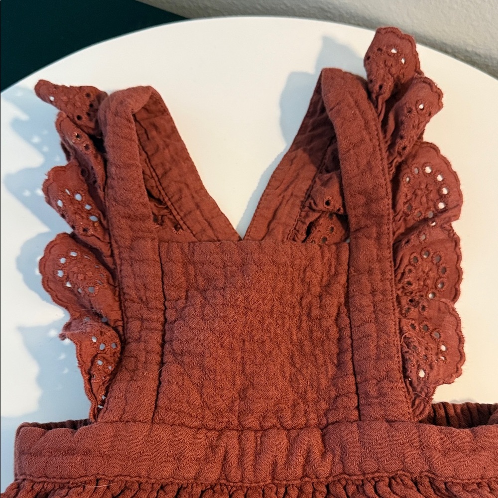 Zara Kids Dress in Warm Rust - Picture 2 of 5